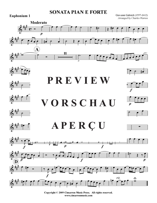 Product gallery: Page 9 of 18 Sonata Pian e Forte , , (Tuba-Ensemble: Baritone/Pos+Tuba)