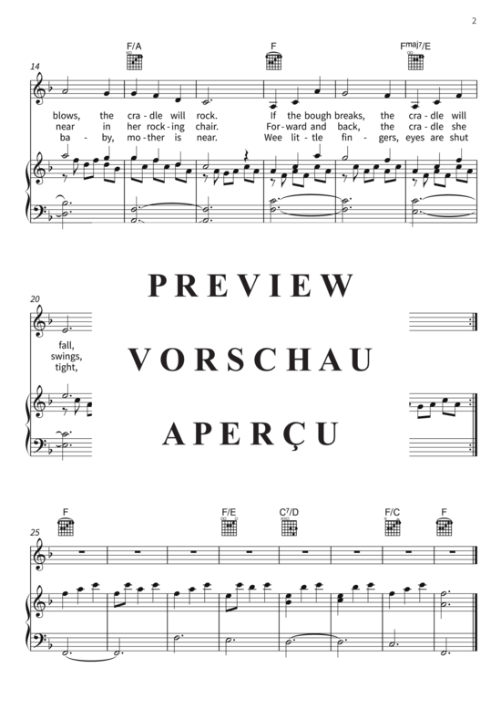 Produktgalerie: Seite 5 von 5 Rock-A-Bye Baby, , (Gesang + Klavier, Gitarre)