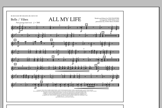 Produktbild zu:  All My Life - Bells/Vibes - Tom Wallace