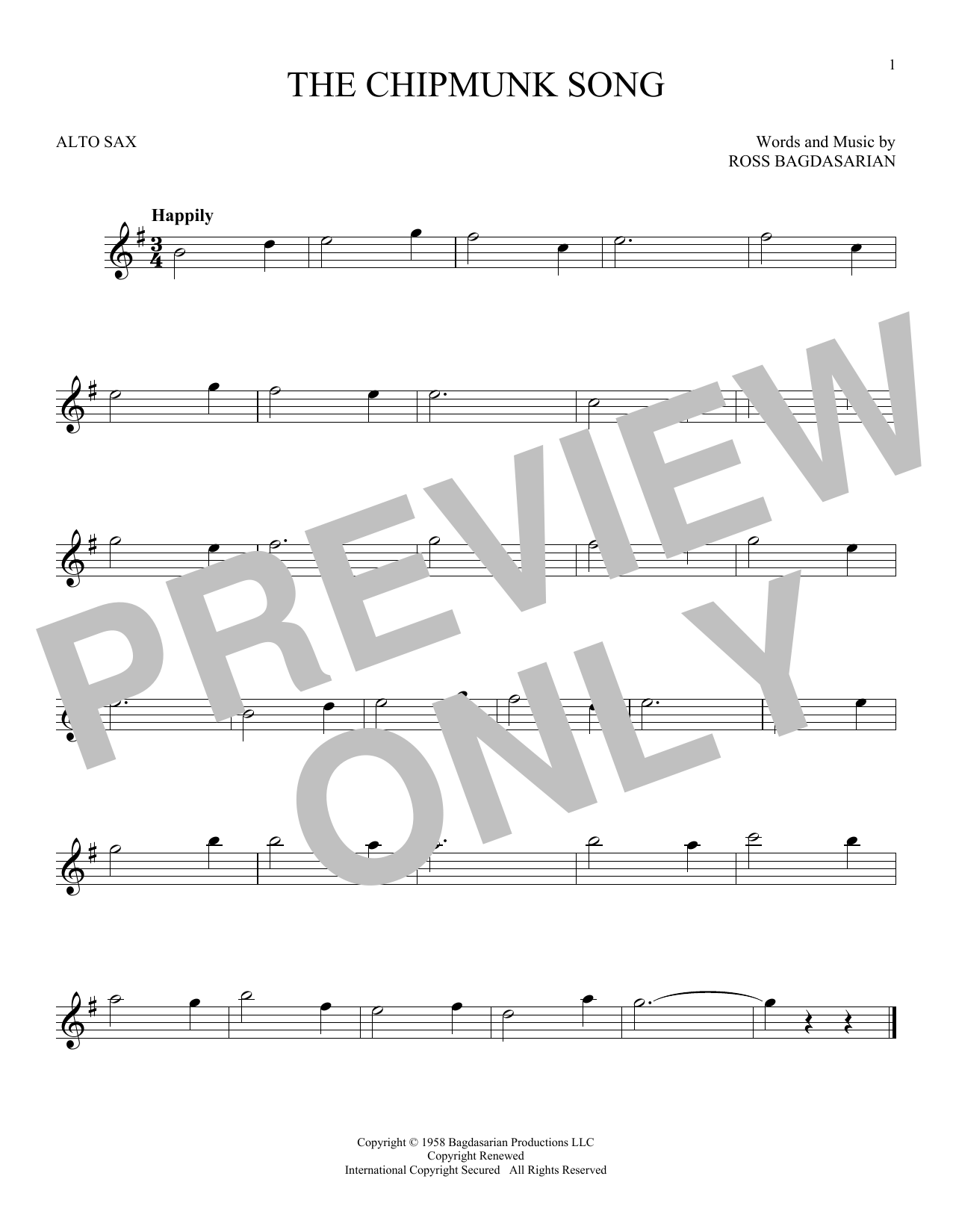 Product gallery: Page 1 of 1 The Chipmunk Song, Ross Bagdasarian