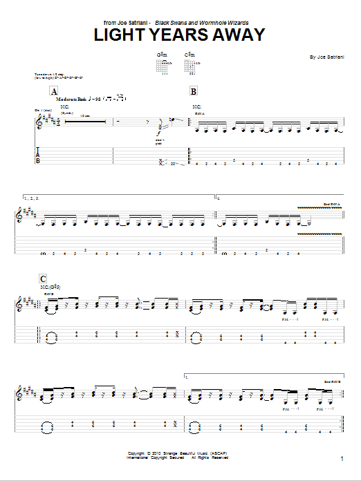 Produktgalerie: Seite 1 von 1 Light Years Away, Joe Satriani, Gitarre