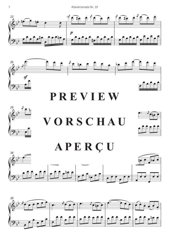 Product gallery: Page 10 of 15 Klaviersonate Nr. 19 - op. 49, Nr. 1 , , Piano Solo