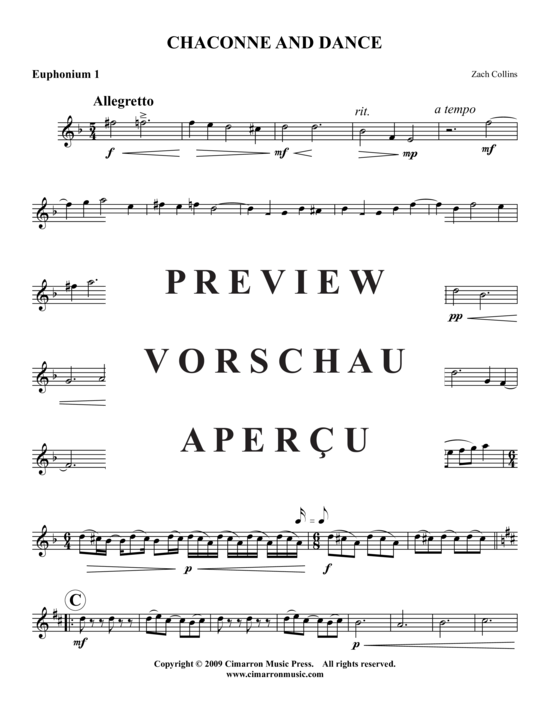 Produktgalerie: Seite 7 von 14 Chaconne und Dance , , (2x Bariton, Tuba)