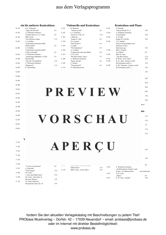 Produktgalerie: Seite 5 von 9 Trauermarsch, , Cello und Kontrabass