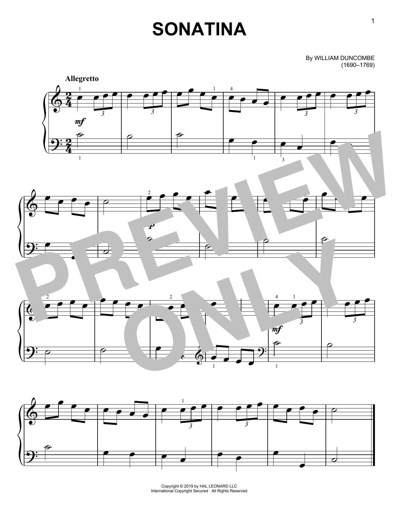Produktbild zu: Sonatina