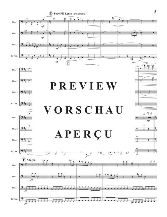 Product gallery: Page 5 of 14 Scherzo Humoristique , , (Trombone quartet)