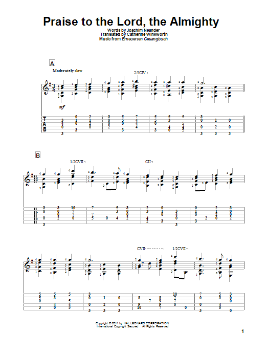 Produktbild zu: Praise To The Lord, The Almighty