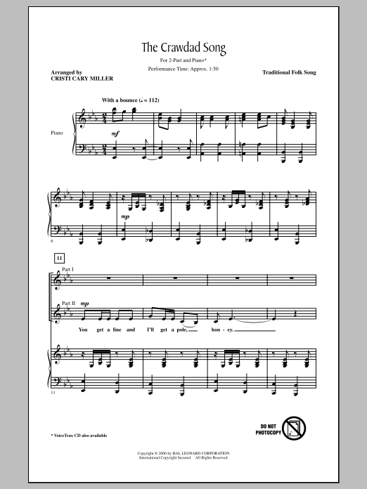 Produktbild zu: The Crawdad Song