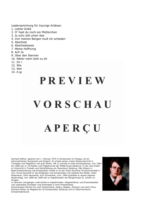 gallery: 14 Begräbnislieder, , (Blechbläser Quartett)