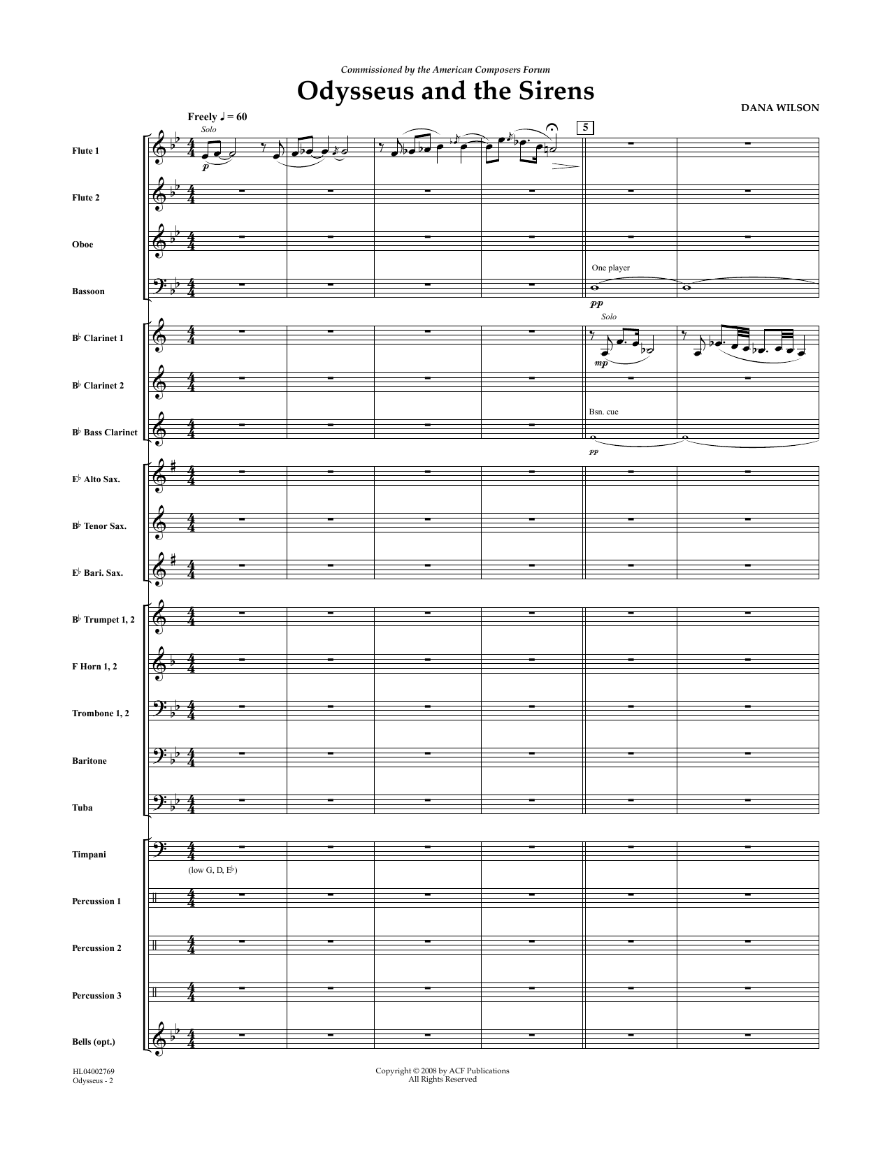 Produktbild zu: Odysseus and the Sirens - Full Score