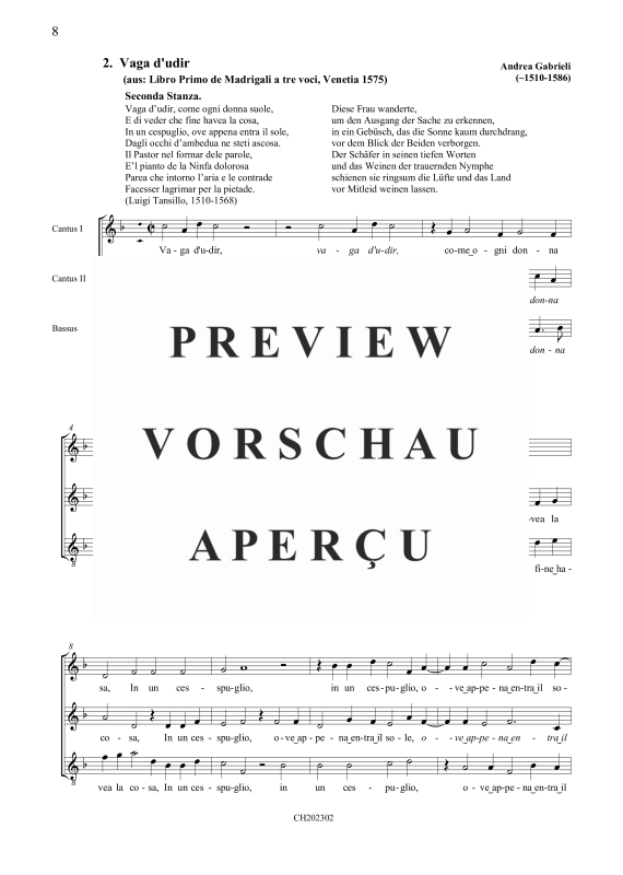 gallery: Libro Primo de Madrigali a tre voci (1575), , (Gemischter Chor 3-stimmig SSB)