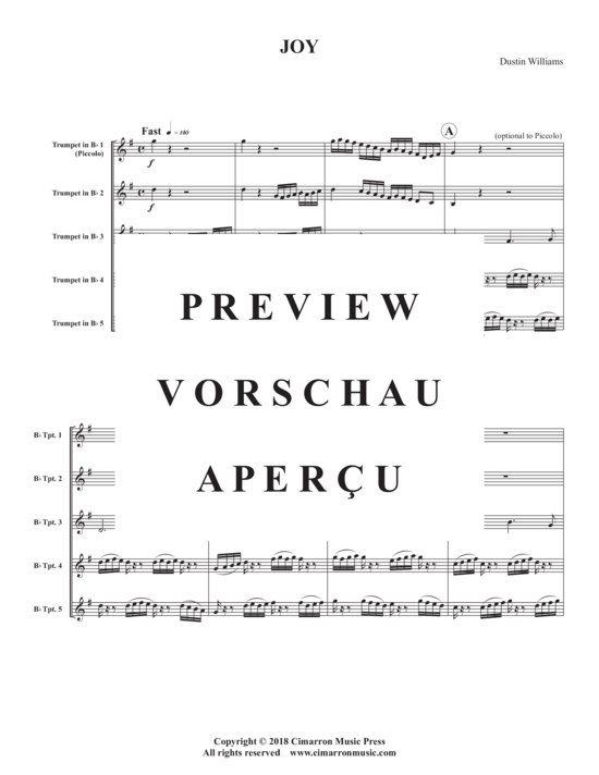 Produktgalerie: Seite 3 von 11 Joy (5x Trompete in B) , ,  (Quintett)