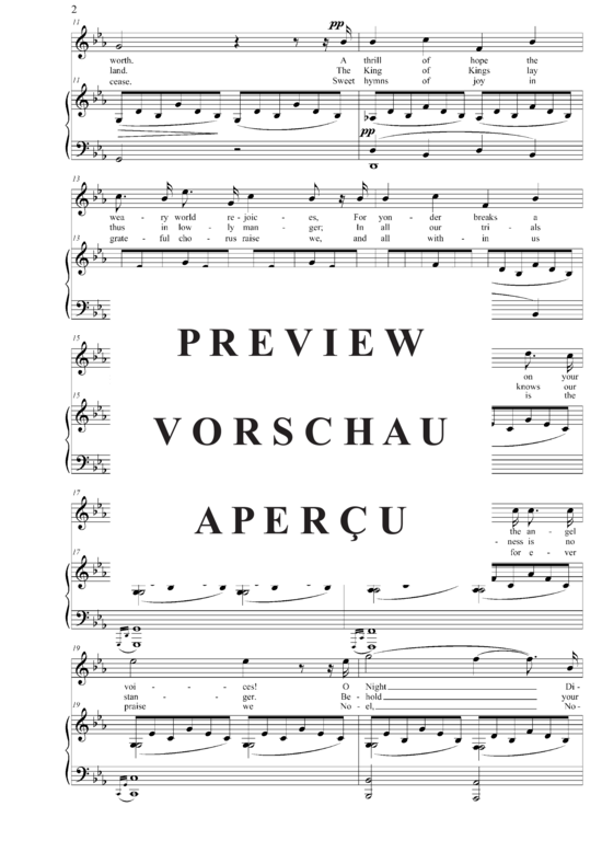 gallery: O Holy Night (Gesang hoch + Klavier) , , (Gesang hoch + Klavier)(Es-Dur)