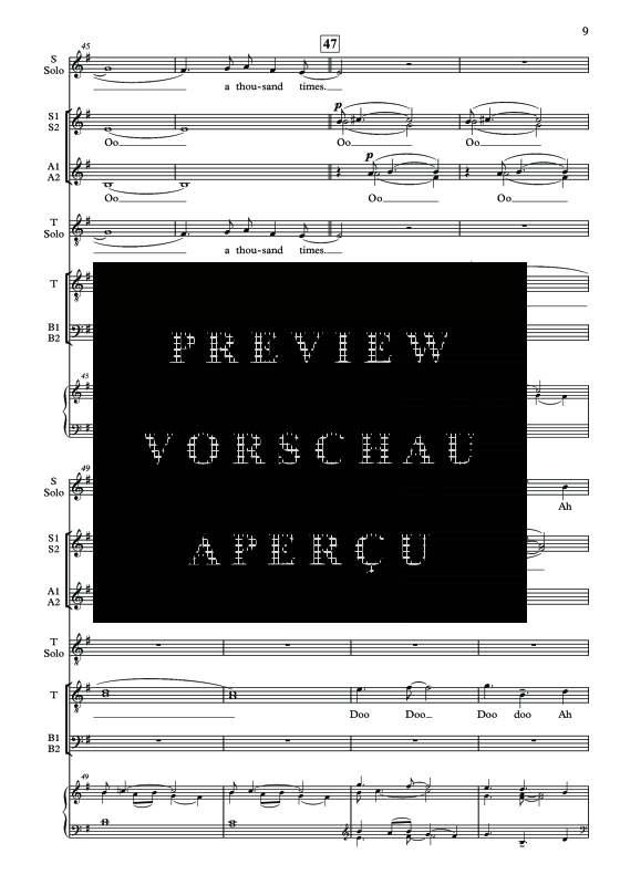 Produktgalerie: Seite 10 von 11 Black Is the Colour, , Sopran Solo, Gemischter Chor und Klavier