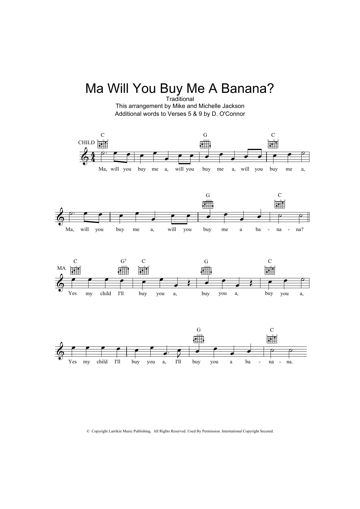 Product picture to: Ma Will You Buy Me A Banana?