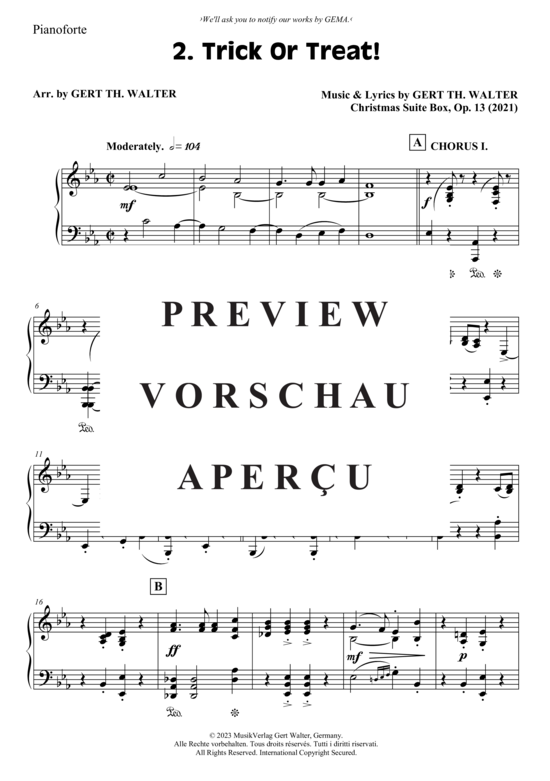 Produktgalerie: Seite 20 von 21 Trick Or Treat! , , (Jazz Combo Band + 2 Bläser)