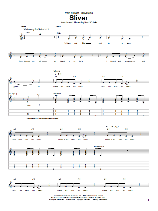 Product gallery: Page 1 of 1 Sliver, Nirvana