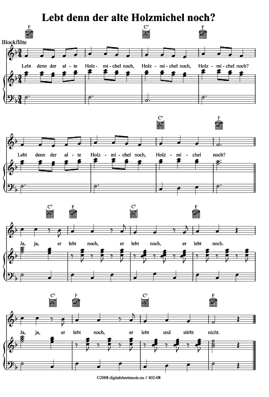 Product picture to: Lebt denn der alte Holzmichel noch? Volksweise aus Thüringen