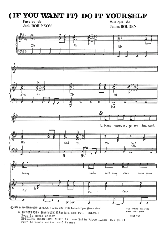 Produktbild zu: If you want it do it yourself Gloria Gaynor