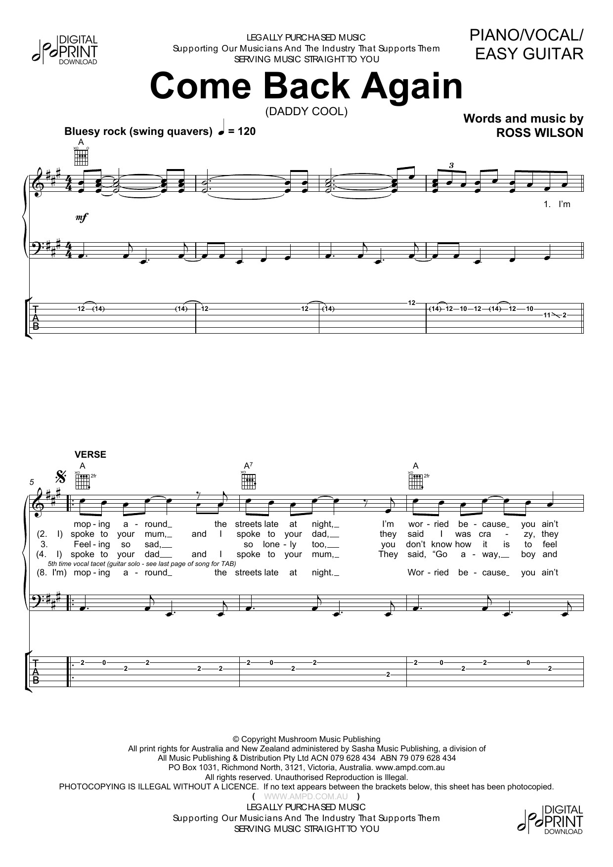 Produktbild zu: Come Back Again