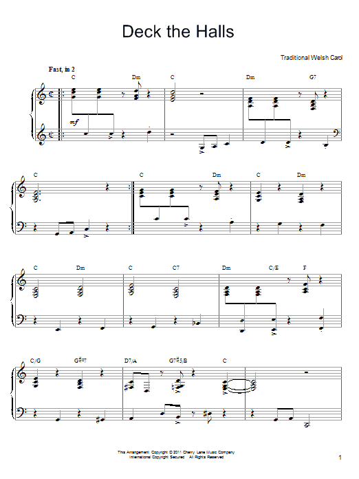 Product gallery: Page 1 of 1 Deck The Hall [Gospel version], Traditional Welsh Carol