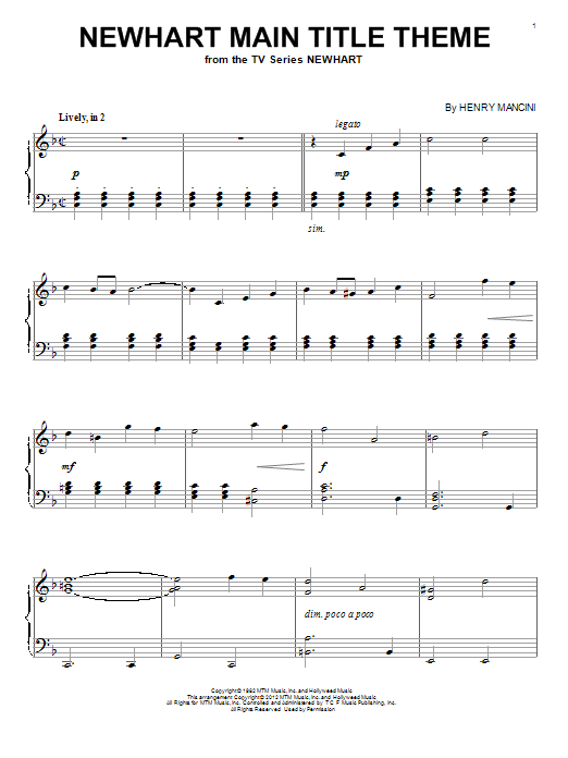 Product picture to: Newhart Main Title Theme