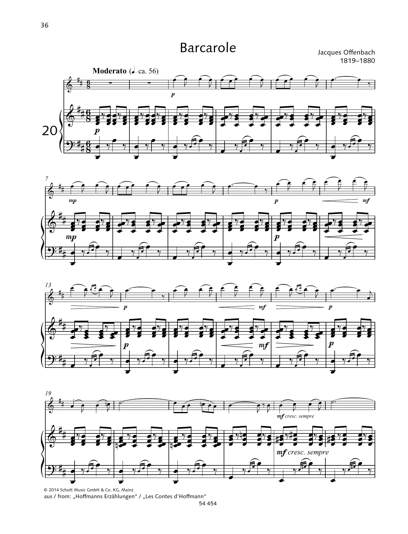 Produktbild zu: Barcarole
