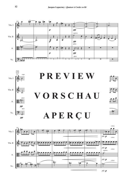 Produktgalerie: Seite 13 von 21 Quatuor à Cordes en Ré , , (Streicherquartett)