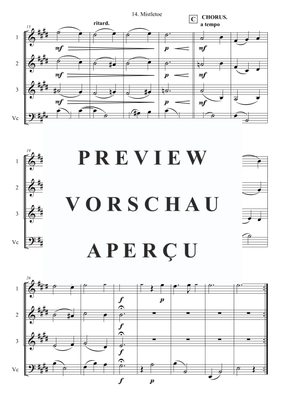 Produktgalerie: Seite 3 von 8 Mistletoe, , Streicher Quartett