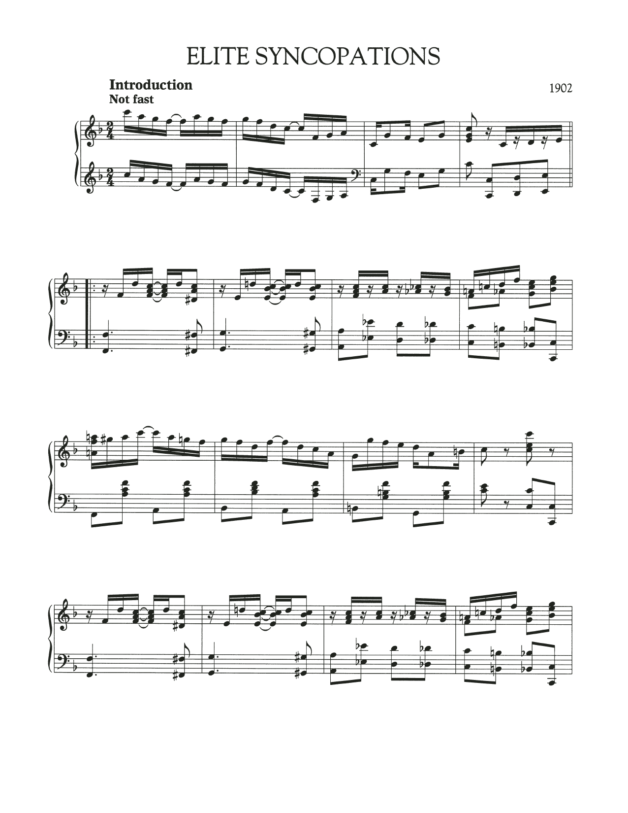 Produktbild zu: Elite Syncopations