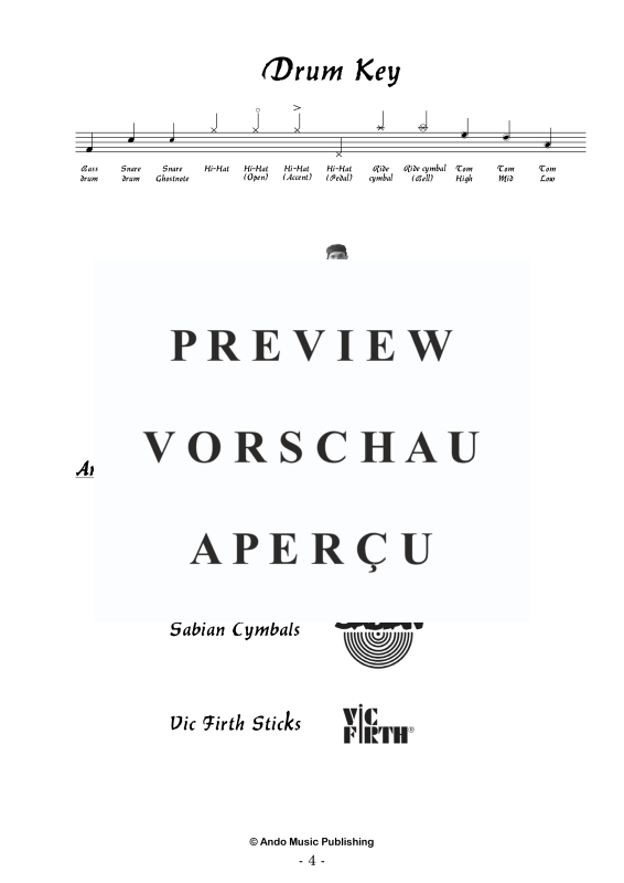 Produktgalerie: Seite 6 von 11 Groove-Coordination for Drumset Volume 1, , Drum Set - Pop Edition