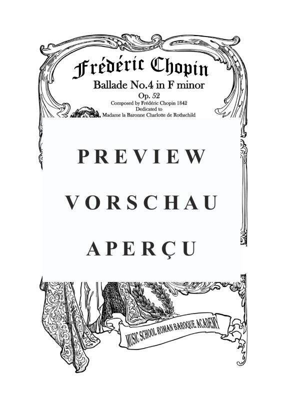 Produktgalerie: Seite 2 von 11 Ballade Nr. 4 F-Moll Op. 52, , Klavier Solo