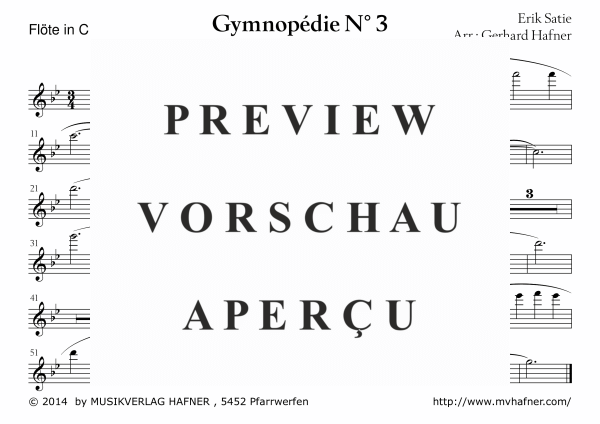 Product gallery: Page 7 of 11 Gymnopedie No. 3, , (large wind orchestra)
