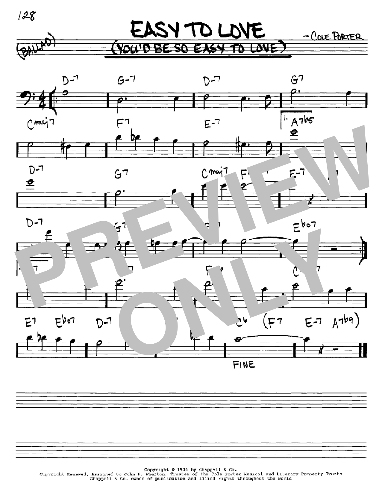 Produktbild zu: Easy To Love (You'd Be So Easy To Love)