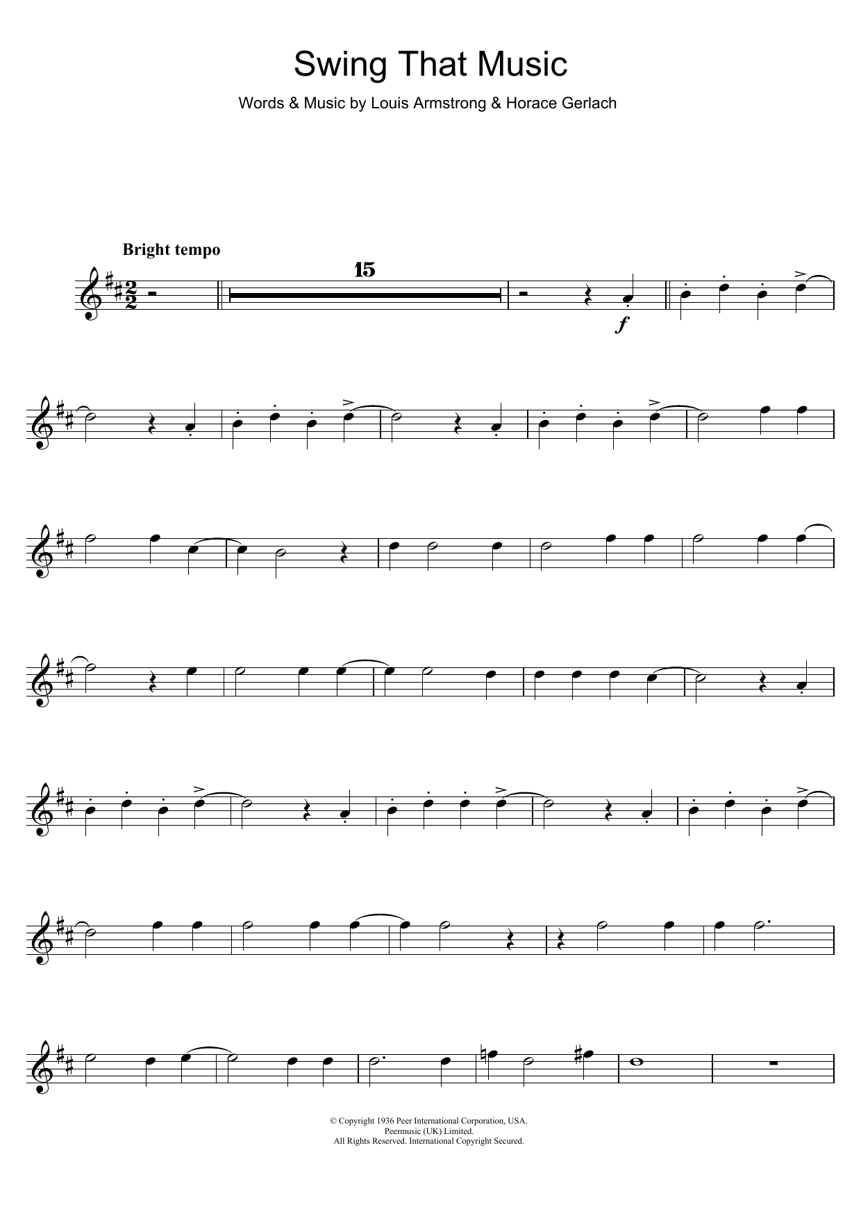 Produktgalerie: Seite 1 von 1 Swing That Music, Louis Armstrong, Trompete