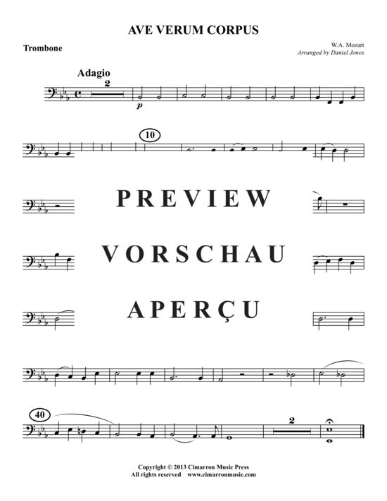 Produktgalerie: Seite 7 von 8 Ave Verum Corpus , , (Blechbläser-Quintett)