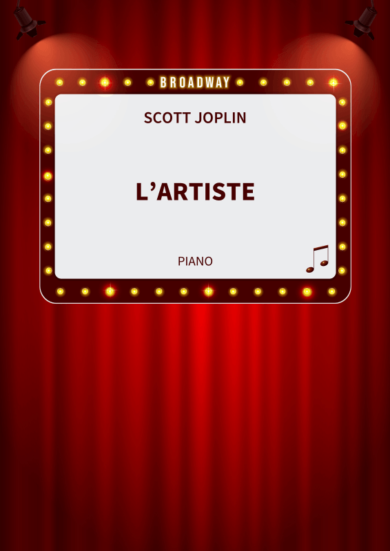 Produktbild zu: L´Artiste - Ragtime Solo pour Piano en Do Majeur - Rythmé, espiègle et facile à jouerScott Joplin