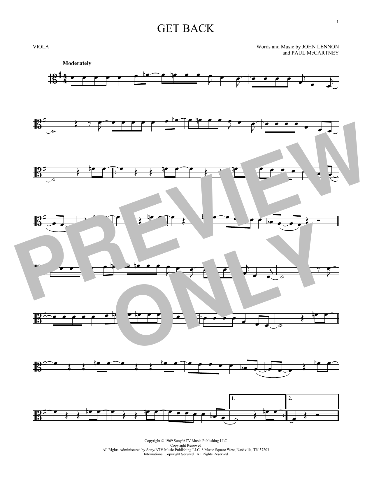 Product gallery: Page 1 of 1 Get Back, The Beatles