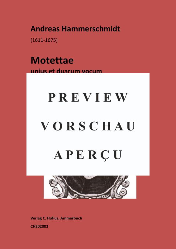 Produktgalerie: Seite 2 von 11 Motettae unius et duarum vocum, , (Cantus, Bassus mit Basso Continuo)