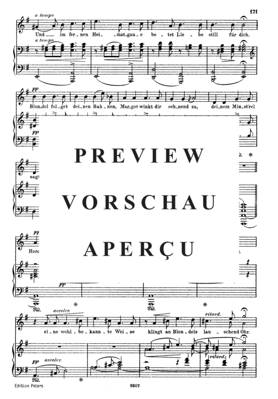 Product gallery: Page 4 of 6 Blondels Lied, Op.53 No.1, , High Voice and Piano