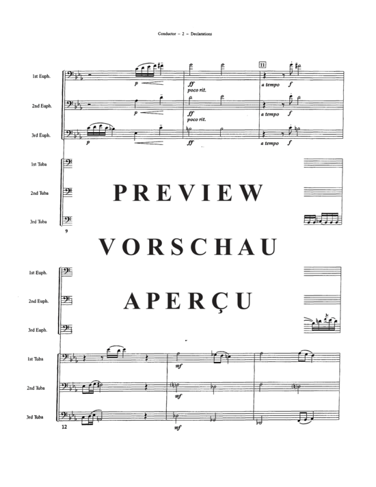 Produktgalerie: Seite 4 von 21 Declarations , , (Tuba Ensemble EEETTT)