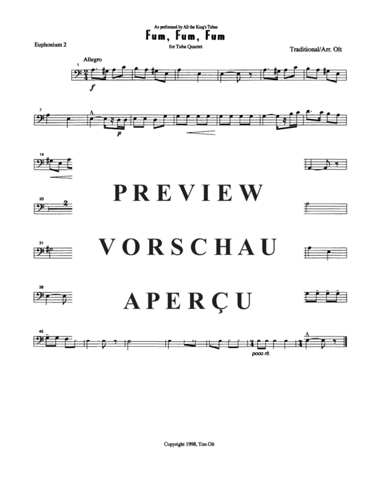 Product gallery: Page 6 of 8 Fum Fum Fum , , (Tuba Quartett EETT)