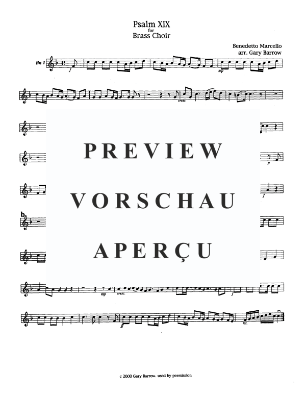 Product gallery: Page 11 of 11 Psalm XIX, , Brass Ensemble