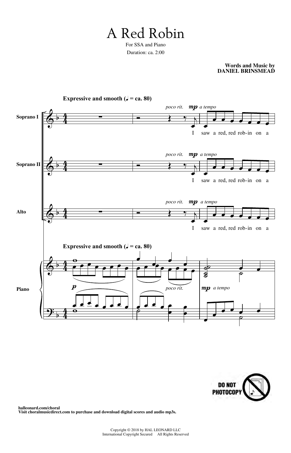 Product gallery: Page 1 of 1 A Red Robin, Daniel Brinsmead