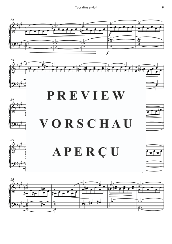 Product gallery: Page 8 of 11 Toccatina A-Moll - aus Soirées musicales op. 6 Nr. 1, , Solo Piano
