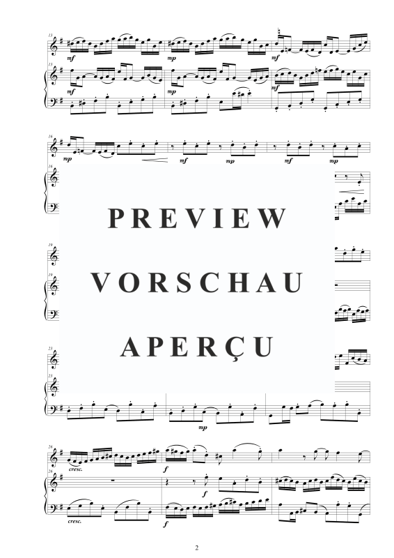 Produktgalerie: Seite 3 von 11 Flöten Sonate Nr. 6 in G-Dur BWV 1019, , Flöte und Cembalo/Klavier