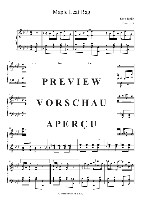 gallery: Maple Leaf Rag , , (Klavier Solo)