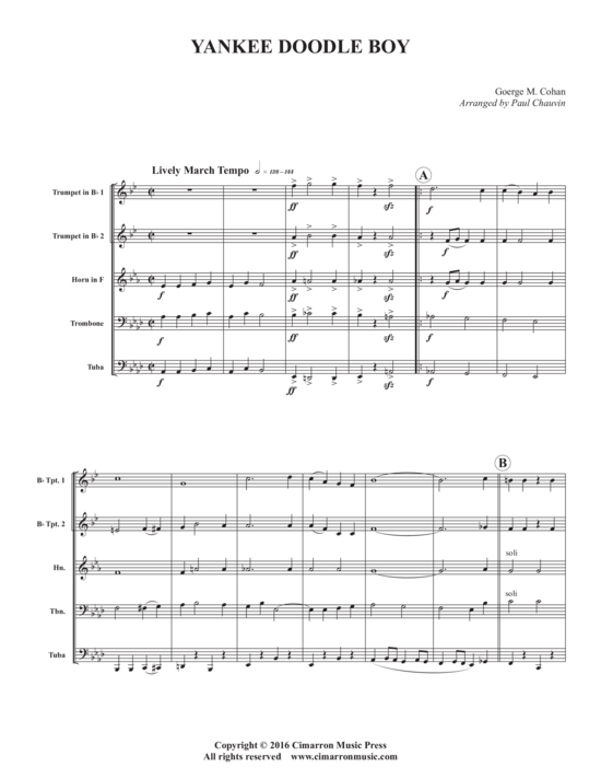 Produktbild zu: Yankee Doodle Boy George M. Cohan