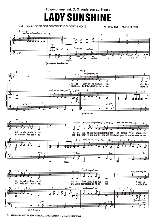 Produktbild zu: Lady SunshineG.G. Anderson