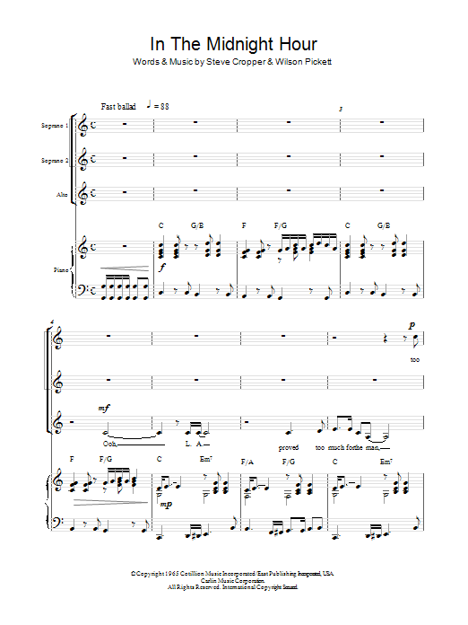 Produktgalerie: Seite 1 von 1 Midnight Train to Georgia (arr. Berty Rice), Gladys Knight & The Pips, Chor